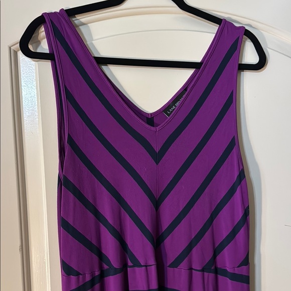 Lane Bryant Purple Black High Low Sundress 14/16 - Picture 2 of 7